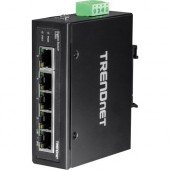 Trendnet 5-Port Hardened Industrial Gigabit DIN-Rail Switch - 5 Ports - 2 Layer Supported - Twisted Pair - Rail-mountable, Wall Mountable - Lifetime Limited Warranty - TAA Compliance TI-G50