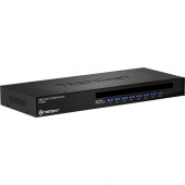 Trendnet 8-Port USB/PS/2 Rack Mount KVM Switch - 8 x 1 - 8 x HD-15 Keyboard/Mouse/Video - 1U - Rack-mountable - TAA Compliance TK-803R