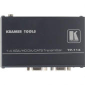 Kramer TP-114 HDTV Over Twisted Pair Transmitter - 4 x RJ-45 , 2 x HD-15 VGA - External TP-114