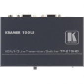 Kramer Video Extender - 2 Input Device - 1 Output Device - 328.08 ft Range - 1 x Network (RJ-45) - 2 x VGA In - WUXGA - Twisted Pair - Category 5 - Rack-mountable TP-219HD