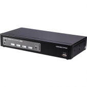 Connectpro UD-14+ - 4-Port USB/DVI KVM Switch w/ DDM - 4 Computer(s) - 1 Local User(s) - 1920 x 1080 - 1 x Network (RJ-45) - 8 x USB - 5 x DVI - TAA Compliant UD-14-PLUS