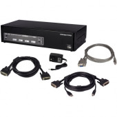 Connectpro 4-Port USB Dual DVI KVM Switch w/ DDM & Multi-Hotkey - 4 Computer(s) - 1 Local User(s) - 2560 x 1600 - 1 x Network (RJ-45) - 8 x USB - 10 x DVI UDD-14A-PLUS-KIT-10