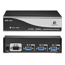 Connectpro VSE-103, 3-port 400MHz Video Splitter - 1 x Computer, 3 x Monitor - 2048 x 1536 - VGA, SVGA, XGA, SXGA, UXGA, WUXGA, WSXGA+, QXGA VSE-103
