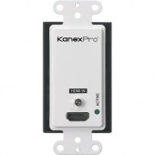 Kanexpro Single HDMI 2.0 Wallplate over HDBaseT 70M w/ IR & POC Receiver Set - 1 Input Device - 1 Output Device - 229.66 ft Range - 1 x Network (RJ-45) - 1 x HDMI In - 4K UHD - Twisted Pair - Category 6 WP-EXTHDBTKIT