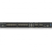 Zyxel 28-port GbE L3 Managed Switch with 4 SFP+ Uplink - 28 Ports - Manageable - 4 Layer Supported - Modular - Optical Fiber, Twisted Pair - Rack-mountable - Lifetime Limited Warranty XGS4600-32F-DCD