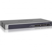 Netgear XS708T - ProSAFE 10 Gigabit Smart Managed Switch - 8 Ports - Manageable - 3 Layer Supported - Modular - Twisted Pair, Optical Fiber - Rack-mountable - Lifetime Limited Warranty XS708T-100NES