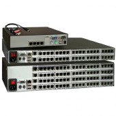 Rose Electronics Xtensys KVM Switch - 8 Computer(s) - 1920 x 1440 - 2 x Network (RJ-45) - 4 x PS/2 Port - 1U XTS-V2X08D2-L