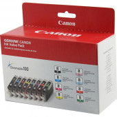 Canon (CLI-8) BK/C/M/Y/PC/PM/R/G Color Ink Combo Pack (Includes 1 Each of OEM# 0620B002, 0621B002, 0622B002, 0623B002, 0624B002, 0625B002, 0626B002, 0627B002) - TAA Compliance 0620B015