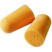 3m 1100 Uncorded Foam Earplugs - Smooth Surface, Uncorded, Comfortable, Dirt Resistant, Hypoallergenic, Disposable - Noise Protection - Polyurethane - Orange - 200 / Box - TAA Compliance 1100