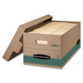 Fellowes Bankers Box Recycled Stor/File&trade; - 24" Letter - Internal Dimensions: 12" Width x 24" Depth x 10" Height - External Dimensions: 12.9" Width x 25.4" Depth x 10.3" Height - Media Size Supported: Letter - L
