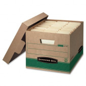 Fellowes Bankers Box Recycled STOR/FILE&trade; - Letter/Legal - Internal Dimensions: 12" Width x 15" Depth x 10" Height - External Dimensions: 12.5" Width x 16.3" Depth x 10.3" Height - Media Size Supported: Letter, Legal