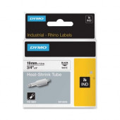 Newell Rubbermaid Sanford Rhino Heat Shrink Tube Label - 0.75" Width x 60" Length - White - TAA Compliance 18057