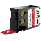 Newell Rubbermaid Dymo XTL All-Purpose Vinyl, 24 mm - Permanent Adhesive - 15/16" Width x 24 39/64 ft Length - Thermal Transfer - Red - Vinyl - 1 Roll - TAA Compliance 1868763