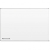 MooreCo Low Profile Porcelain Marker Boards - 36" (3 ft) Width x 48" (4 ft) Height - White Porcelain Surface - Anodized Aluminum Frame - Rectangle - 1 Each - GREENGUARD, TAA Compliance 2029C