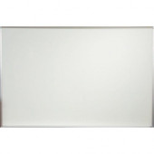 MooreCo Porcelain Steel Markerboard - 6&#39;&#39; x 4&#39;&#39; - Anodized Aluminum Frame - White 202AG