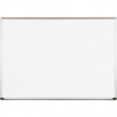 Mooreco Best-Rite El Grande Porcelain Steel Markerboard - Deluxe Aluminum Trim - 144" (12 ft) Width x 60" (5 ft) Height - White Porcelain Steel Surface - Aluminum Anodized Aluminum Frame 202AN