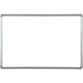 MooreCo Dura-Rite Whiteboard with Presidential Trim - 48" (4 ft) Width x 36" (3 ft) Height - High Pressure Laminate (HPL) Surface - Silver Plastic Frame 212PC
