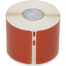 Newell Rubbermaid Dymo LabelWriter Name Badge Labels - 2 1/8" Height x 4" Width - Rectangle - Direct Thermal - Red - 220 / Roll - 1 Each - TAA Compliance 2133383