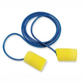 3m Aearo Corded Foam Earplugs - Moisture Resistant, Corded - Noise Protection - Foam - Yellow - 200 / Box - TAA Compliance 311-1101