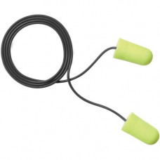 3m soft Metal Detectable Earplugs - Comfortable, Disposable, Corded, Noise Reduction - Noise, Contaminant Protection - Polyurethane Earplug, Stainless Steel Cord - Yellow, Black - 200 / Box - TAA Compliance 3114106