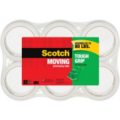 3m Scotch Sure Start Packaging Tape - 6 / Pack - Clear - TAA Compliance 35006ESF