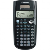 Texas Instruments TI-36X Pro Scientific Calculator - BULK Packaging - Auto Power Off, Easy-to-read Display, Plastic Key, Impact Resistant Cover, Snap-on, Non-skid Rubber Feet - 4 Line(s) - 16 Digits - LCD - Battery/Solar Powered 36PROMV/BK