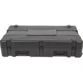 SKB R Series 3821-7 Waterproof Utility Case w/ Wheels - Internal Dimensions: 37.76" Length x 20.75" Width x 7.01" Height - External Dimensions: 42" Length x 24.5" Width x 9.9" Height - Latching Closure - Polyethylene - Black 