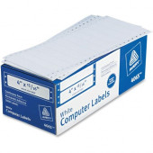 Avery &reg; Continuous Form Computer Labels, Permanent Adhesive, 4" x 15/16", 5,000 Labels (4065) - Permanent Adhesive - 4" Width x 15/16" Length - Rectangle - Dot Matrix - White - 5000 / Box - TAA Compliance 4065