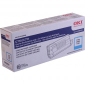 OKI Cyan Toner Cartridge (11,500 Yield) 44318603