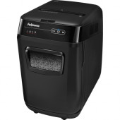 Fellowes AutoMax&trade; 200M Auto Feed Shredder - Non-continuous Shredder - Micro Cut - 10 Per Pass - for shredding CD, DVD, Credit Card, Staples, Paper Clip, Junk Mail, Paper - 0.078" x 0.546" Shred Size - P-5 - 11 ft/min - 9" Throat -