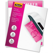 Fellowes Glossy Pouches - Letter, 10 mil, 50 pack - Sheet Size Supported: Letter - Laminating Pouch/Sheet Size: 9" Width x 10 mil Thickness - Type G - Glossy - for Document, Sign - Durable - Clear - 50 / Pack 52042