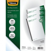 Fellowes Crystals Clear PVC Covers - Letter, 200 pack - 11" Width x 8.1" Depth - For Letter 8 1/2" x 11" Sheet - Rectangular - Crystal Clear - Polyvinyl Chloride (PVC), Plastic - 200 / Pack 5204303