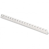 Fellowes Plastic Combs - Round Back, 3/8", 55 sheets, White, 100 pk - 0.4" Height x 10.8" Width x 0.4" Depth - 55 x Sheet Capacity - For Letter 8 1/2" x 11" Sheet - White - Plastic - 100 / Pack 52371