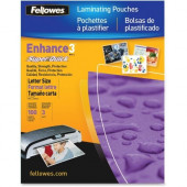 Fellowes Glossy SuperQuick Pouches - Letter, 3 mil, 100 pack - Sheet Size Supported: Letter - Laminating Pouch/Sheet Size: 9" Width x 3 mil Thickness - Type G - Glossy - for Document, Photo - Durable - Clear - 100 / Pack 5245801