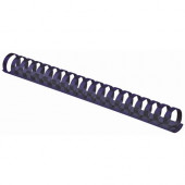 Fellowes Plastic Combs - Round Back 1/2" 90 sheets Navy 100 pk - 0.5" Height x 10.8" Width x 0.5" Depth - 90 x Sheet Capacity - For Letter 8 1/2" x 11" Sheet - Round - Navy - Plastic - 100 / Pack 52501