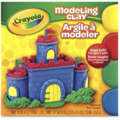 Crayola Non-Drying Modeling Clay - Clay Craft - 1 Box - Red, Blue, Yellow, Green 57-0300