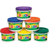 Crayola Super Soft Dough - Fun and Learning, Sculpture - 6 / Carton - Red, Orange, Yellow, Blue, Green, Violet - TAA Compliance 570016