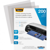 Fellowes Thermal Laminating Pouches - Letter, 3 mil, 200 pack - Sheet Size Supported: Letter 8.50" Width x 11" Length - Laminating Pouch/Sheet Size: 9" Width3 mil Thickness - Durable - Clear - 200 / Pack 5743401