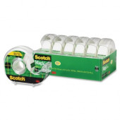 3m Scotch 3/4" Magic Tape Dispenser - 0.75" Width x 54.17 ft Length - 1" Core - Writable Surface, Photo-safe, Non-yellowing - Dispenser Included - Handheld Dispenser - 6 / Pack - Matte Clear - TAA Compliance 6122