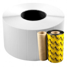 Wasp W-300 Quad Pack Label - 4" Width x 6" Length - Thermal Transfer - TAA Compliance 633808431075