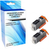eReplacements 6432B004 -ER Remanufactured High Yield Ink Cartridge Replacement for Canon PGI-250XL Black Ink 2 pack - Inkjet - High Yield - 4425 Pages Black (Per Cartridge) - 2 Pack 6432B004-ER