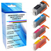 eReplacements 6513B004-ER Remanufactured High Yield Ink Cartridge Replacement for Canon 251XL Black/Cyan/Magenta/Yellow Black/Color Combo Pack - Inkjet - High Yield - 660 Pages Magenta, 4425 Pages Black, 660 Pages Yellow, 660 Pages Cyan 6513B004-ER