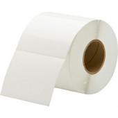 Primera TuffCoat Extreme High Gloss Label - 4" Width x 3" Length - Rectangle - Inkjet - White - Polyester - 600 / Roll - TAA Compliance 75843