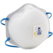 3m Disposable P95 Particulate Respirator - Lightweight, Disposable, Exhalation Valve, Comfortable, Durable, Adjustable Nose Clip - Particulate, Dust Protection - Foam Face Seal - White - 10 / Box - TAA Compliance 8271
