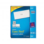 Avery Easy Peel White Address Labels for Inkjet Printers (1" x 2 5/8") White, Permanent (30 Labels/Sheet) (100 Sheets/Box) - FSC, TAA Compliance 8460