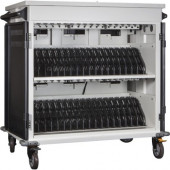 Anywhere Cart 36 Bay Cart - 2 Shelf - 4 Casters - 5" Caster Size - Metal - 44" Width x 29" Depth x 43.6" Height - For 36 Devices AC-MANAGE