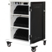 Anywhere Cart AC-SYNC Adjustable Divider Secure Charging Cart with Sync - 4" Caster Size - Metal - 25.5" Width x 26.5" Depth x 43.5" Height - For 36 Devices AC-SYNC