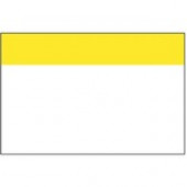 Panduit ID Label - 4" Height x 6" Width - Thermal Transfer - White, Yellow - Polyester - 100 / Roll - 1 - TAA Compliance C400X600AZ1