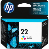 HP 22 Original Ink Cartridge - Single Pack - Inkjet - Standard Yield - 165 Pages - Color - 1 Each - ENERGY STAR, TAA Compliance C9352AN#140