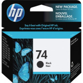 HP 74 Original Ink Cartridge - Single Pack - Inkjet - Standard Yield - 200 Pages - Black - 1 Each - TAA Compliance CB335WN#140